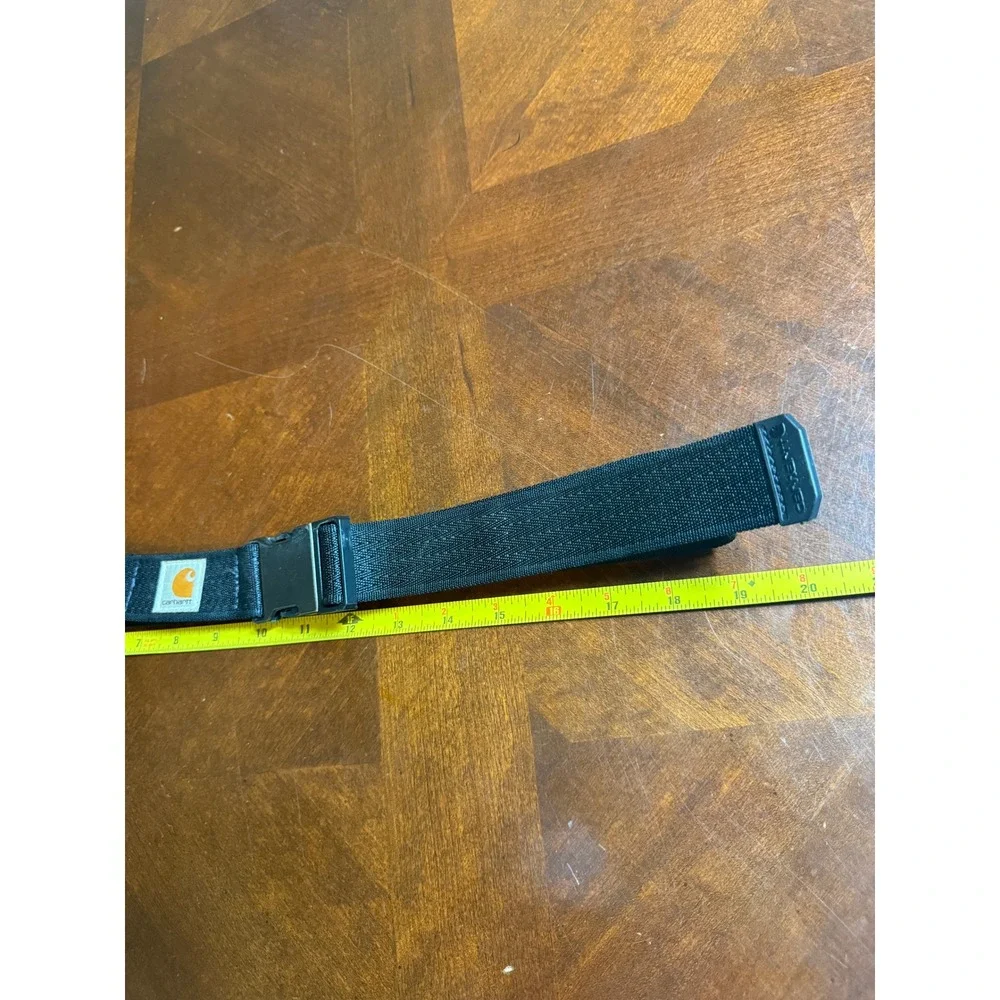 Carhartt Black Elastic Stretch Web Belt Rugged Flex Quick Release Buckle Work